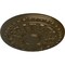 Ekena Millwork Colton Ceiling Medallion (Fits Canopies up to 4 3/4"), Hand-Painted Brass, 15 3/4"OD x 1 1/2"P CM15CNBRS - alternate 4
